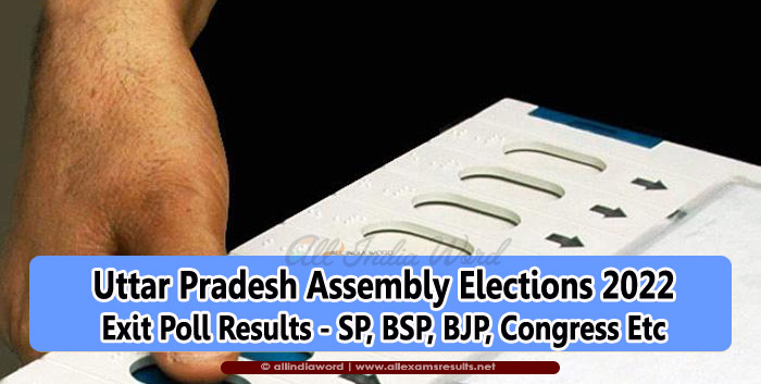 Uttar Pradesh Exit Polls Results 2022